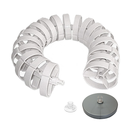 Cirqlate - 770mm Floor to Desk /w White  - CMS Electracom softwiring