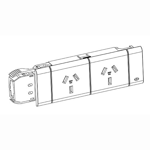USB3 Single Inline adapter, Skt to Skt.  - CMS Electracom softwiring